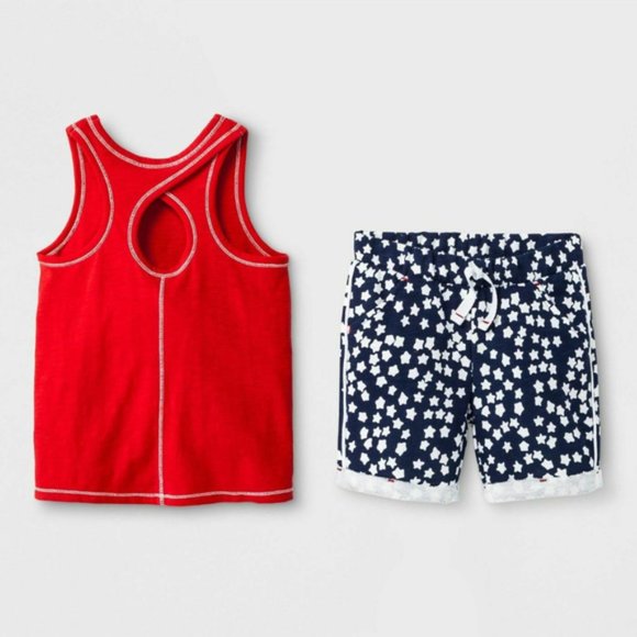 LAST CALL! Patriotic 4th of July Tank & Short Set - Picture 1 of 4